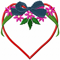Hearts Embroidery Design 5